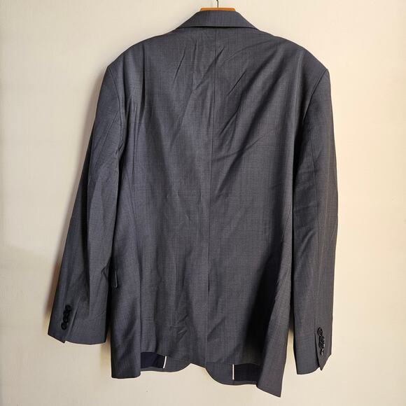 Express Performance Extra Slim Gray Blazer Size 40S Men's Career Professional - Picture 2 of 12